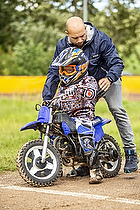  50cc tr�ning i Slangerup Speedway Klub