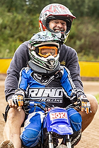  50cc tr�ning i Slangerup Speedway Klub