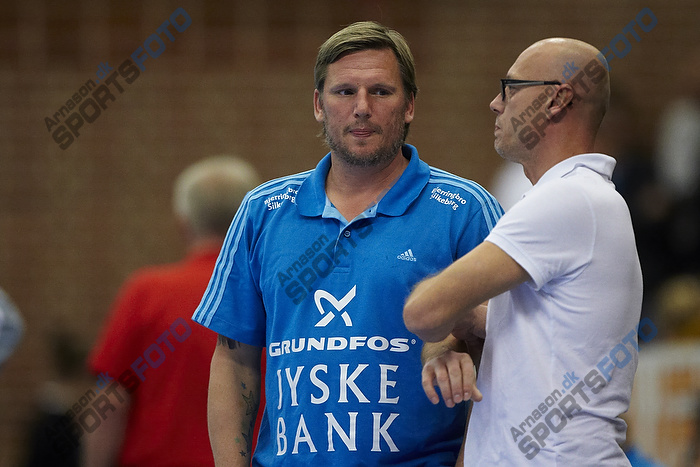Magnus Andersson, cheftrner (AG Kbenhavn), Nikolaj Jacobsen, assistenttrner  (Bjerringbro-Silkeborg)