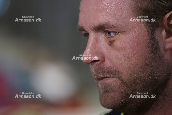 Joachim Boldsen (AG Kbenhavn) med skade under jet fra sidste kamp