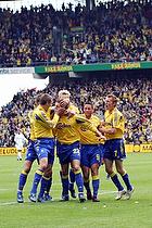 Daniel Agger, mlscorer (Brndby IF), Per Nielsen (Brndby IF), Martin Retov (Brndby IF), Thomas Kahlenberg (Brndby IF)