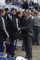 Kim Daugaard, assistenttrner (Brndby IF), John Faxe Jensen, cheftrner (Randers FC)