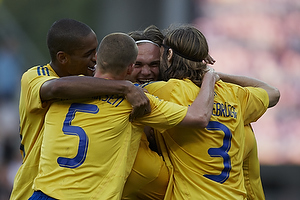 Pierre Kanstrup, mlscorer (Brndby IF), Jan Frederiksen (Brndby IF), Max von Schlebrgge (Brndby IF)