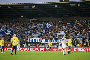 Hertha Berlin-fans med banner