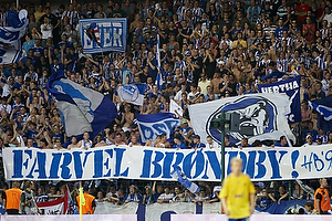 Hertha Berlin-fans med banner