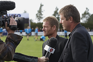 Kent Nielsen, cheftrner (Brndby IF), Bjarne Jensen, cheftrner (Blokhus FC)