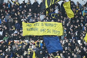 Banner mod Per Bjerregaard, formand (Brndby IF)