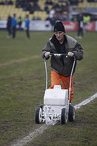 Stegerne tegnes op p Herflge Stadion