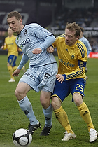 Kasper Lorentzen (Randers FC), Michael Krohn-Dehli, anfrer (Brndby IF)