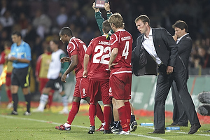 Morten Wieghorst, cheftrner (FC Nordsjlland), Henrik Kildentoft (FC Nordsjlland), Andreas Laudrup (FC Nordsjlland)