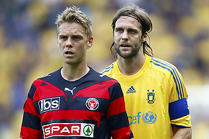 Max von Schlebrgge, anfrer (Brndby IF), Ken Ils (FC Midtjylland)