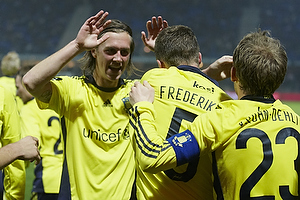 Jan Frederiksen, m�lscorer (Br�ndby IF), Brent McGrath (Br�ndby IF), Michael Krohn-Dehli (Br�ndby IF)