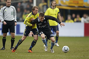 Michael Krohn-Dehli, anf�rer (Br�ndby IF), S�ren Frederiksen (S�nderjyskE)