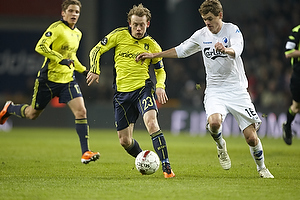 Michael Krohn-Dehli, anf�rer (Br�ndby IF), Thomas Kristensen (FC K�benhavn)