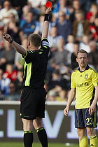 Michael Krohn-Dehli (Br�ndby IF) udvises af Michael Svendsen, dommer