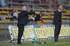 Pater Elstrup, cheftrner (Randers FC), Morten Wieghorst, cheftrner (FC Nordsjlland)