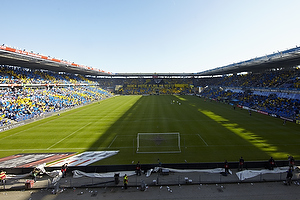 Oversigtsbilled af Br�ndby Stadion med tifo