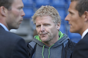 Peter Bunde, assistenttrner (Danmark), Morten Wieghorst, cheftrner (FC Nordsjlland) , Peter Mller (TV)