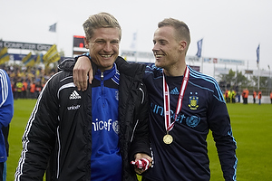 Michael Trnes (Brndby IF) og Jan Frederiksen (Brndby IF) med bronze medaljer