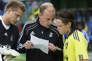 Kim Daugaard, assistenttrner (Brndby IF), Alexander Green (Brndby IF), Michael Trnes (Brndby IF)