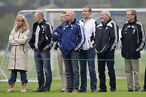 Birgit Aaby adm. direktr (Lyngby BK), Ole Bjur, sportschef (Brndby IF), Kim Vilfort, talentchef (Brndby IF), Per Bjerregaard (Brndby IF)