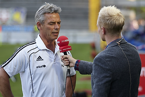 Henrik Jensen, cheftrner (Brndby IF) interviewes til tv