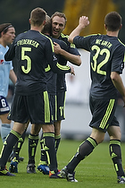 Michael Krohn-Dehli, m�lscorer (Br�ndby IF), Jan Frederiksen (Br�ndby IF), Dennis Rommedahl (Br�ndby IF), Brent McGrath (Br�ndby IF)