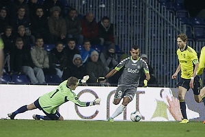 Gilberto Macena (AC Horsens), Michael Trnes (Brndby IF)