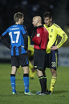 Anders Hermansen, dommer, Dario Dumic (Brndby IF), Thomas Srensen (HB Kge)