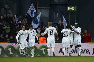 Pape Diouf, mlscorer (FC Kbenhavn), Dame N´Doye (FC Kbenhavn), Cristian Bolanos (FC Kbenhavn), Christian Grindheim (FC Kbenhavn)