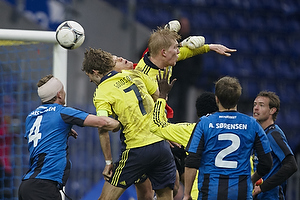 Clarence Goodson, anfrer (Brndby IF), Simon Makienok Christoffersen (Brndby IF), Thomas Guldborg, anfrer (HB Kge)