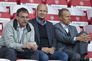 Sten Lerche, bestyrelsesformand (Brndby IF), Johnny Nederskov Nielsen, bestyrelsesmedlem (Brndby IF), Ole Bjur, sportschef (Brndby IF)