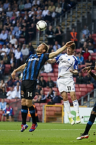 Jim Larsen (Club Brugge KV), Csar Santin (FC Kbenhavn)