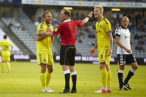 Dennis Rommedahl (Brndby IF), Simon Makienok Christoffersen (Brndby IF), Henning Jensen, dommer
