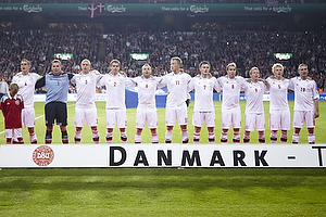 Daniel Agger, anfrer (Danmark), Stephan Andersen, anfrer (Danmark), Simon Kjr (Danmark), Thomas Kristensen (Danmark), Lars Jacobsen (Danmark), Nicolai Jrgensen (Danmark), William Kvist Jrgensen (Danmark), Christian Eriksen (Danmark), Michael Krohn-Dehli (Danmark), Daniel Wass (Danmark), Dennis Rommedahl (Danmark)