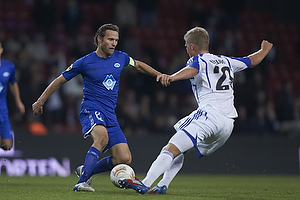 Daniel Hestad, anfrer (Molde FK), Andreas Cornelius (FC Kbenhavn)