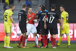 Michael Trnes (Brndby IF), Danny Olsen (FC Midtjylland), Sylvester Igboun (FC Midtjylland)