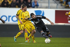 Anders Nhr, anfrer (AC Horsens), Claudemir De Souza (FC Kbenhavn)