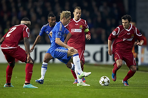 Fernando Torres (Chelsea FC), Michael Parkhurst (FC Nordsjlland), Jores Okore (FC Nordsjlland), Nikolaj Stokholm, anfrer (FC Nordsjlland)