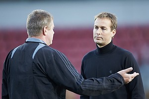 Kasper Hjulmand, cheftrner (FC Nordsjlland), Kent Nielsen, cheftrner (Aab)