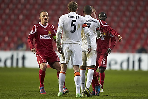Nikolaj Stokholm, anfrer (FC Nordsjlland), Oleksandr Kucher (Shakhtar Donetsk), Fernandinho (Shakhtar Donetsk)