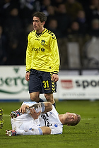 Frederik Holst (Brndby IF), Andreas Cornelius (FC Kbenhavn)