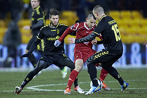 Daniel Stenderup (Brndby IF), Mikkel Beckmann (FC Nordsjlland), Mikkel Thygesen (Brndby IF)