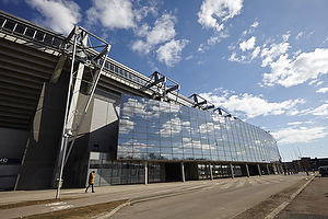 Brndby Stadion i solen