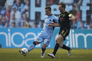 Jonas Kamper (Randers FC), Dennis Rommedahl, anfrer (Brndby IF)