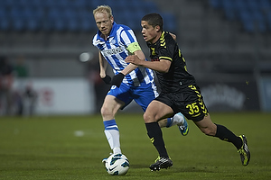 Hans Henrik Andreasen, anfrer (Esbjerg fB), Patrick Da Silva (Brndby IF)