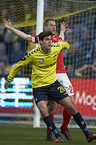 Dario Dumic, anfrer (Brndby IF), Jesper Mikkelsen (Silkeborg IF)