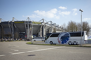 FCK-spillerbus ankommer til Brndby Stadion