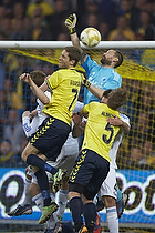 Clarence Goodson (Brndby IF), Johan Wiland (FC Kbenhavn), Martin Albrechtsen (Brndby IF)