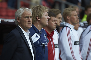 Morten Olsen, cheftrner (Danmark), Peter Bonde, assistenttrner (Danmark)